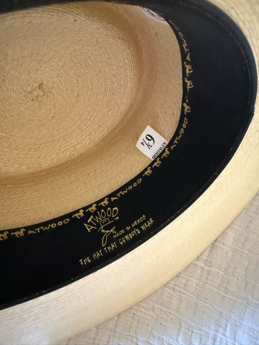 Atwood wide brim straw hat - Picture 5 of 9